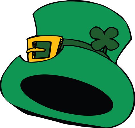 Free Clipart Of A St Patricks Day Leprechaun Hat