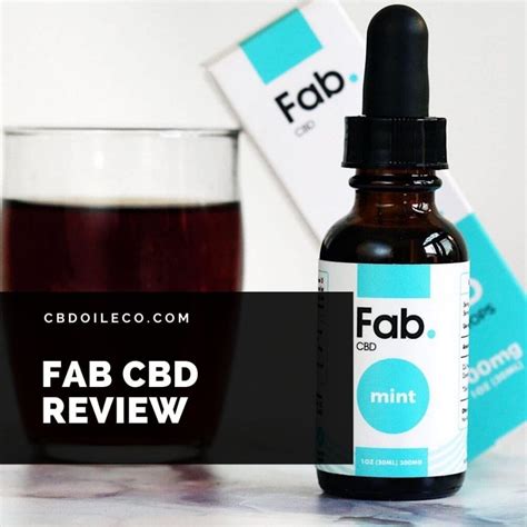 Fab CBD Review & Best Price [2020 Update] - Cbdoileco.com