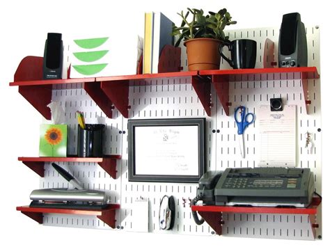 Wall Control Office Organizer Unit Wall Mounted Office Desk Storage and ...