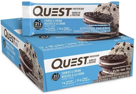 Quest Nutrition Cookies & Cream Protein Bar | The Best Amazon Prime Day Fitness Deals | 2020 ...