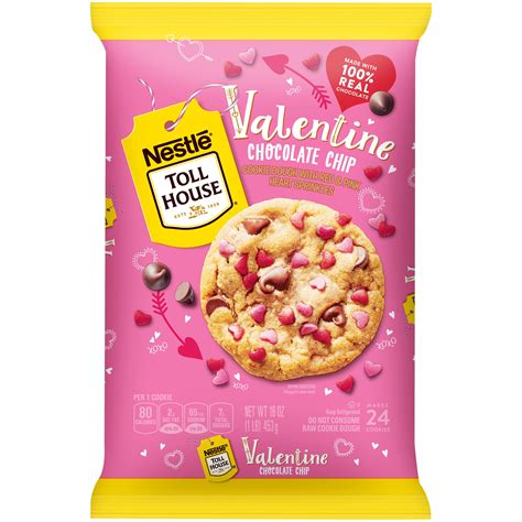 NESTLE TOLL HOUSE Valentine Chocolate Chip Cookie Dough 16 oz. Pack ...