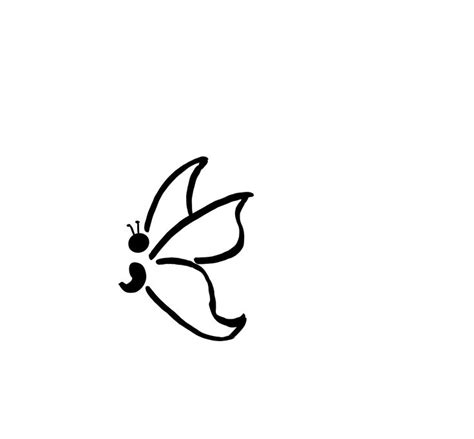 Semicolon Butterfly in 2022 | Minimalist tattoo small, Tiny tattoos for girls, New tattoo designs