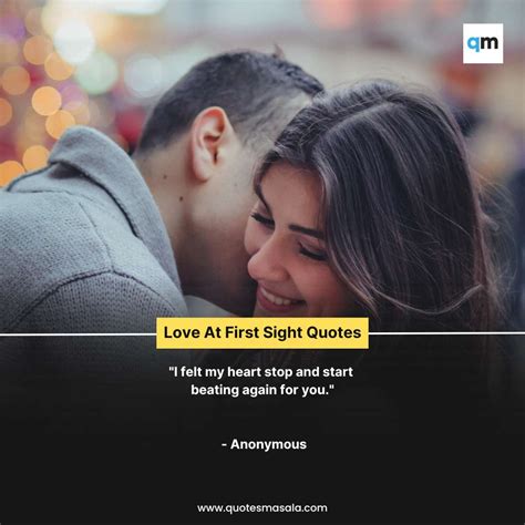 90+ Love At First Sight Quotes With Romantic Images | Quotesmasala