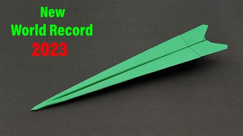 World Record Paper Airplane Design 2024 - Glenna Julianna