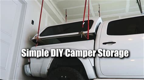 Simple DIY Camper Shell Storage - YouTube