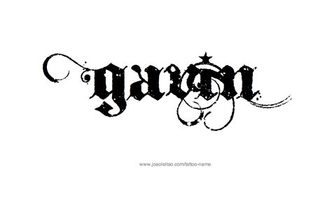 Gavin Name Tattoo Designs | Name tattoo designs, Name tattoos, Tattoo ...