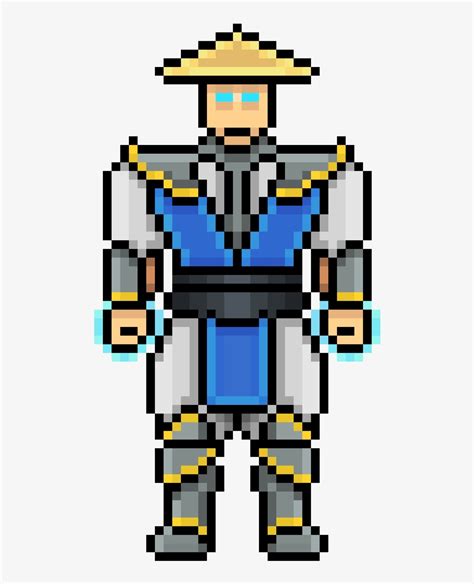 Raiden - Pixel Art Mortal Kombat PNG Image | Transparent PNG Free ...