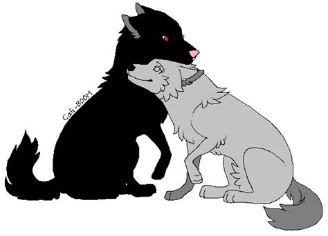 wolf couple lineart by huskylover12 on DeviantArt