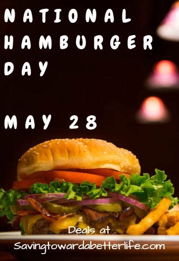 National Hamburger Day Deals - May 28, 2021