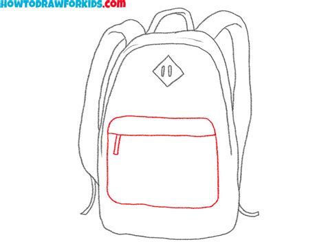 How to Draw a Backpack - Easy Drawing Tutorial For Kids