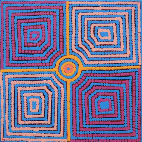 Gloria Napangardi Gill - Aboriginal Art | 30x30cm | 3881 - ART ARK®