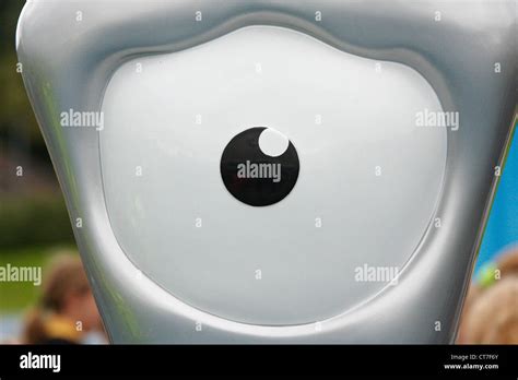 Close up of Olympic mascot Mandeville taken in Stoke Mandeville Stadium Stock Photo - Alamy