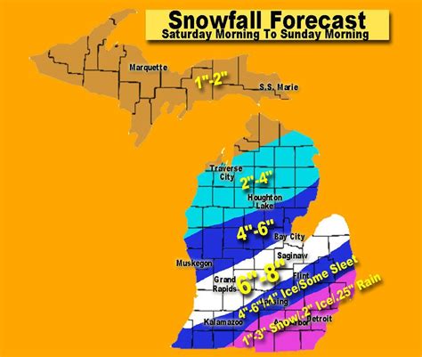 Michigan snowstorm update: A heavy, wet snow on the way; See possible ...