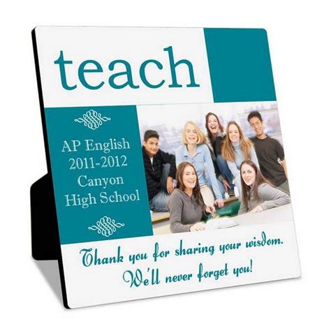 Personalized Teacher Photo Plaque | Personalized Gift for Teacher ...