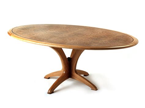 Oval Dining Table in burr oak | Makers' Eye