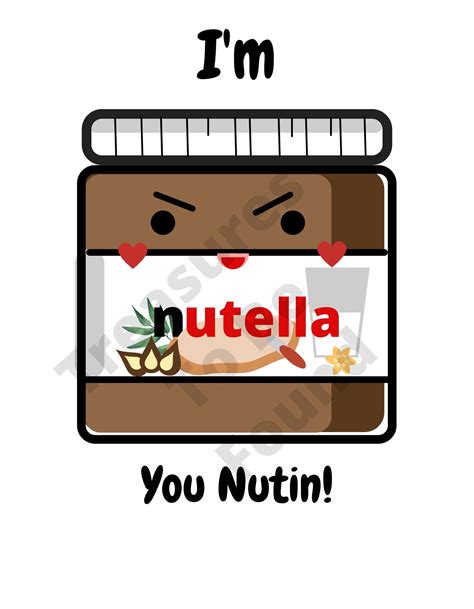 Kawaii Nutella Digital Download Clipart | Etsy