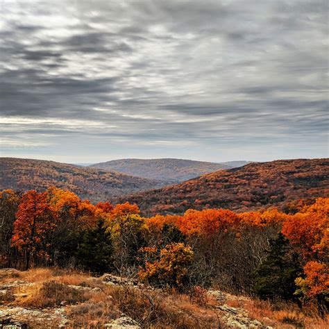 Fall colors in Missouri, Taum Sauk Mountain [3000x3000] [OC] : r/EarthPorn