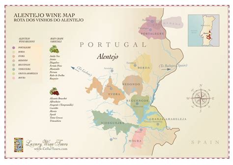 Alentejo Wine Regions Map » Cellar Tours