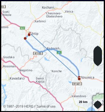 What is the distance from Strumica Macedonia to Stip Macedonia? Google ...