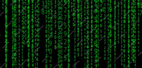 Premium Photo | Matrix background green data code abstract numbers on black background ...