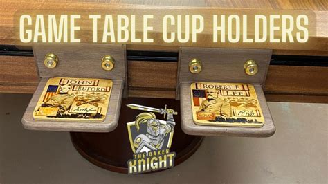 Making Cup Holders For My Game Table - YouTube