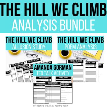 Amanda Gorman "The Hill We Climb" Analysis BUNDLE by Yaddy's Room