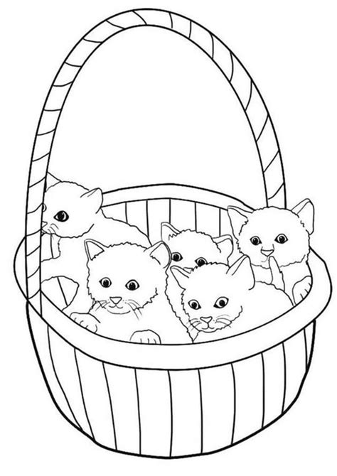 Free & Easy To Print Baby Animal Coloring Pages | Kitty coloring, Kittens coloring, Hello kitty ...