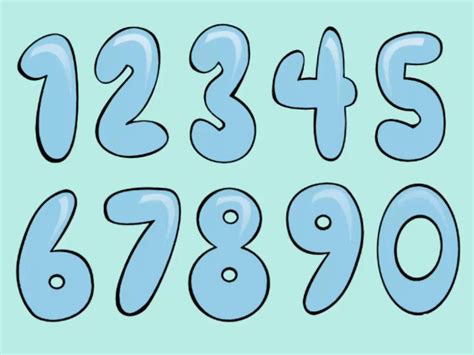 Bubble Numbers Font