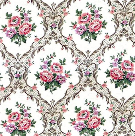 Dolls House Wallpaper 1/12th or 1/24th Scale Floral Quality | Etsy ...