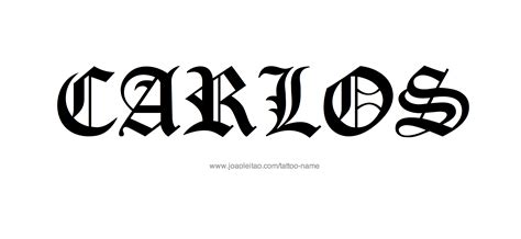 Carlos Name Tattoo Designs