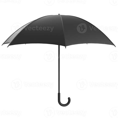 Black umbrella isolated on transparent background 20955032 PNG