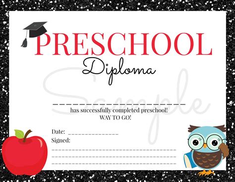 Kindergarten Graduation Certificate - Kindergarten