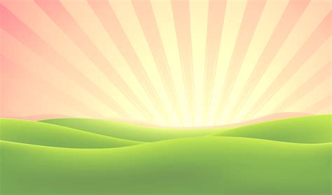 Summer Nature Sunrise Background 261114 Vector Art at Vecteezy