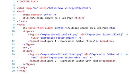 HTML Code for more than 1 image on a Web Page. With Figcaption, Horizontal Rule and Inline Style ...