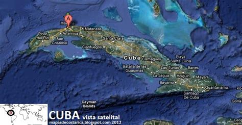 Cuba vista satelital 2012