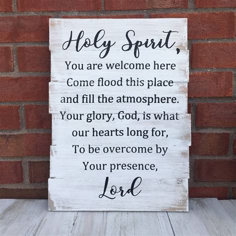 Holy Spirit You Are Welcome Here / Scripture Wall Art / Bible | Etsy