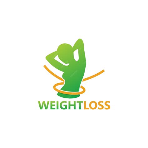 Premium Vector | Weight Loss Logo Template Design