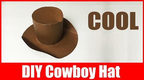 How to Make a Cowboy Hat out of Paper | DIY Paper Hat | Origami Cowboy ...