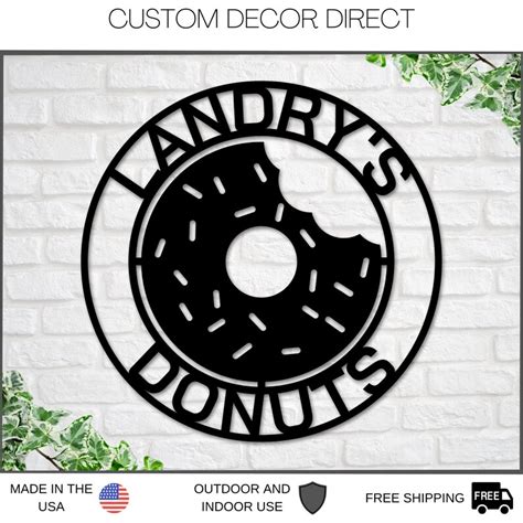 Donut Shop Sign Personalized Donuts Sign Donut Shop Decor | Etsy