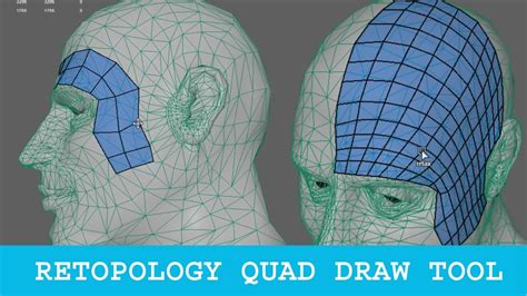 Retopology Using Quad Draw Tool in MAYA - YouTube