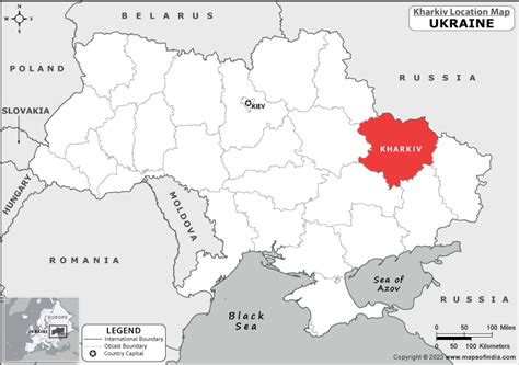 Where is Kharkiv Located in Ukraine? | Kharkiv Location Map in the Ukraine