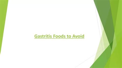 PPT - Gastritis Foods to Avoid PowerPoint Presentation, free download - ID:11871050