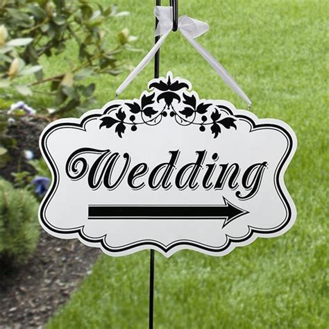 Wedding Direction Sign