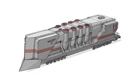 Nazi armoured train colored concept art image - Red March - ModDB