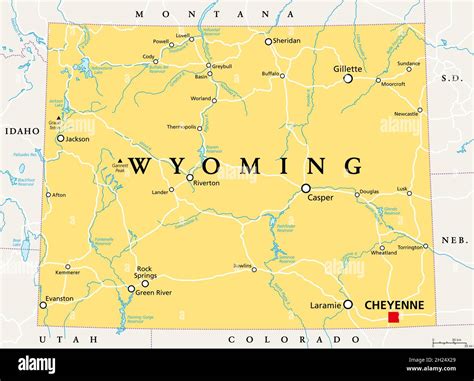 Cheyenne wyoming map hi-res stock photography and images - Alamy