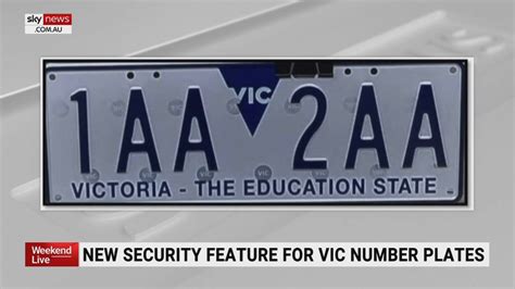 New Vic number plate security feature to be added Friday | Sky News ...