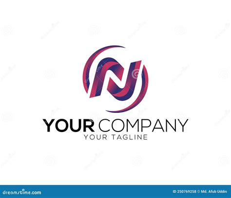 Colorful N Letter Logo Design Stock Vector - Illustration of creative ...