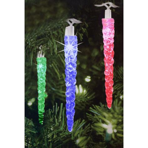 20 Battery Operated Musical Twinkling Multi-Colored LED Icicle Christmas Lights - Walmart.com ...