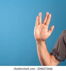 Vulcan Salute Greeting Tv Series Star Foto stock 2040272666 | Shutterstock