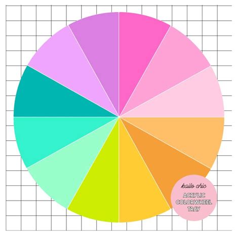 Aesthetic Rainbow Color Wheel Acrylic Tray – atmosphaera